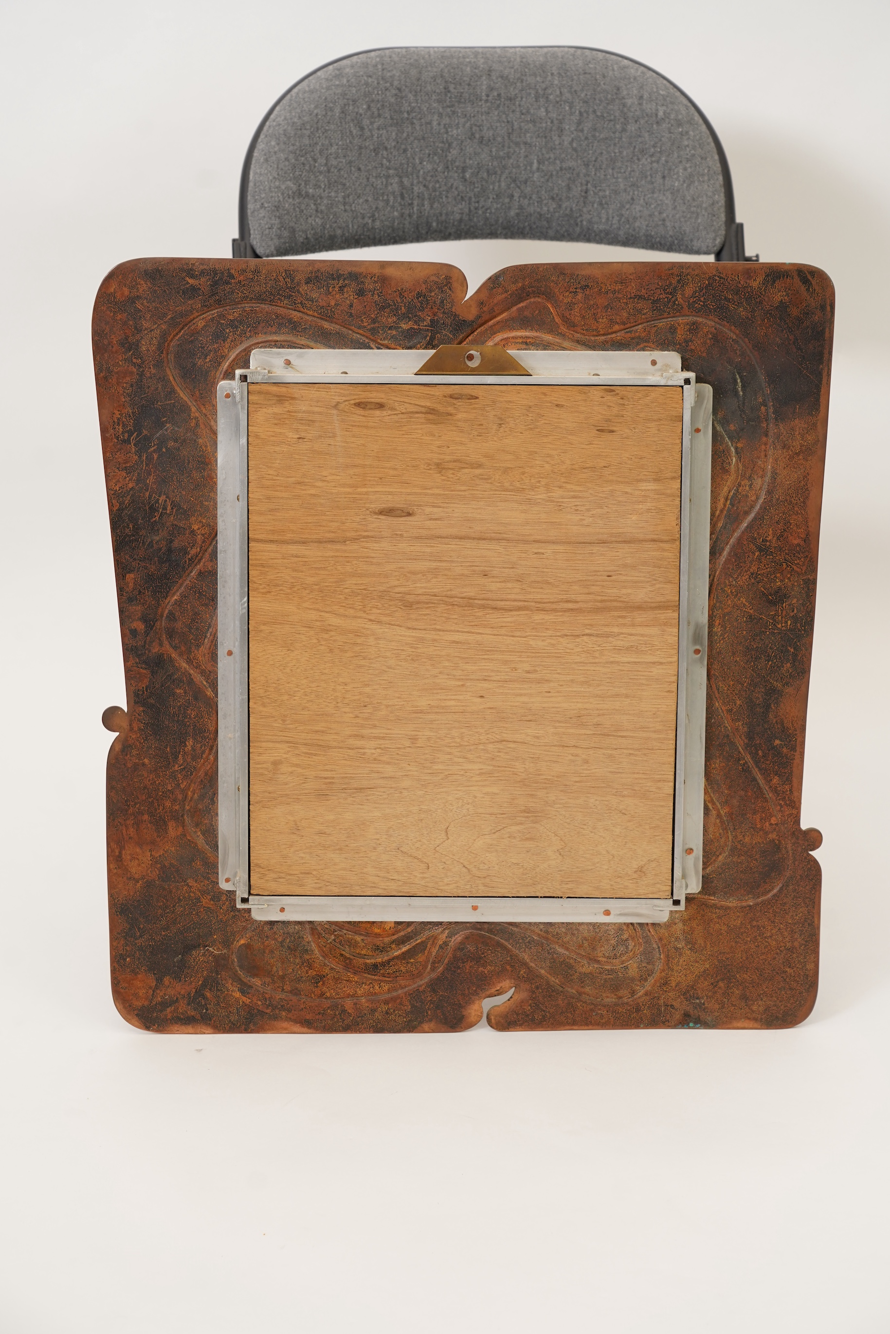 Sam Fanaroff BEM, 1926-2019, A patinated copper wall mirror